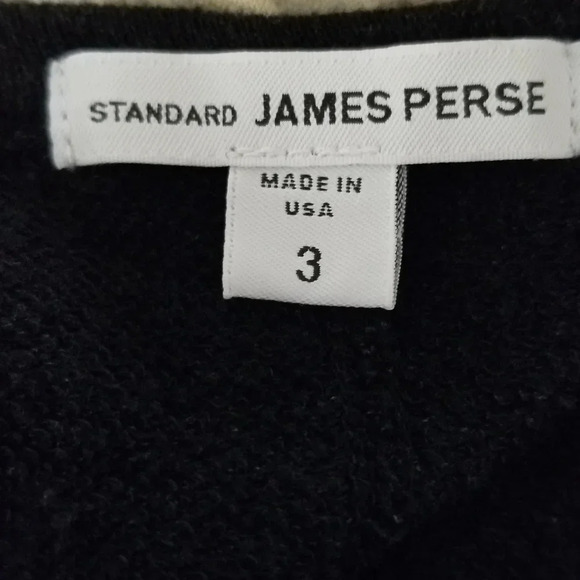 Standard James Perse Gray Vintage Fleece Raglan Long Sleeve Dress 3 - Picture 6 of 8